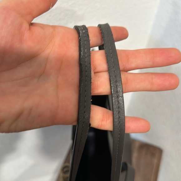 ZAC Zac Posen Eartha Folded-Guss et Tote - Grey Large Tote Handbag - Picture 11 of 11